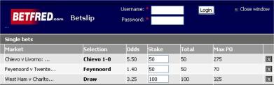 Have a look at the Bet Fred web site - you will agree it is easy to use