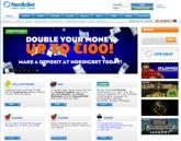 Main Nordicbet entry screen