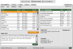 The Betsson Poker lobby (instant play version) - great for a quick poker fix! Click to visit it