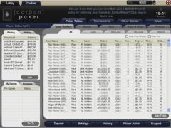 Lots of action - play money and real money cash games - plus tournament play 24x7
