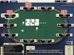 Sleek and simple poker tables - lots of choices of game - great for multi-table play