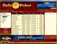 Exciting poker games at all limits in the Dafa Poker card room lobby