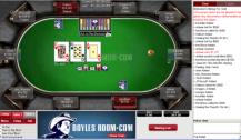 Texas Holdem table with chat active