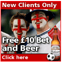Place �10 in bets on the World Cup and get a FREE �10 bet on the winner PLUS a six-pack of Budweiser