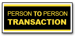 Person to person money transfers for gambling